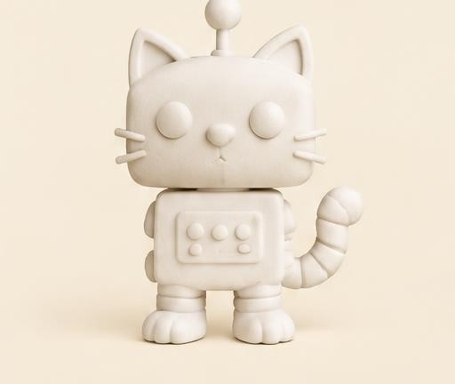 Figura blanca: Un gato del futuro